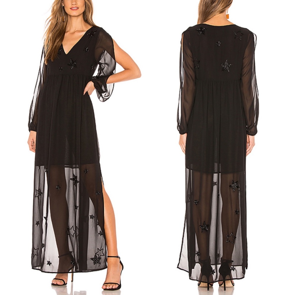 FINAL DROP ♦️ Chaser • Embellished Star Maxi Dress